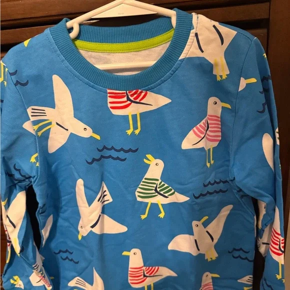 Kids Blue Seagull Sweatshirt |Size 5T/6Y| 🐦🩵 - Picture 4 of 5